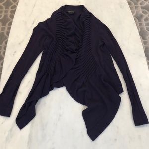 BCBG open cardigan purple Medium